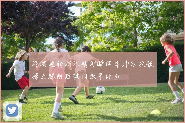 海港逆转浙江精彩瞬间李帅助攻张源点球附近破门扳平比分